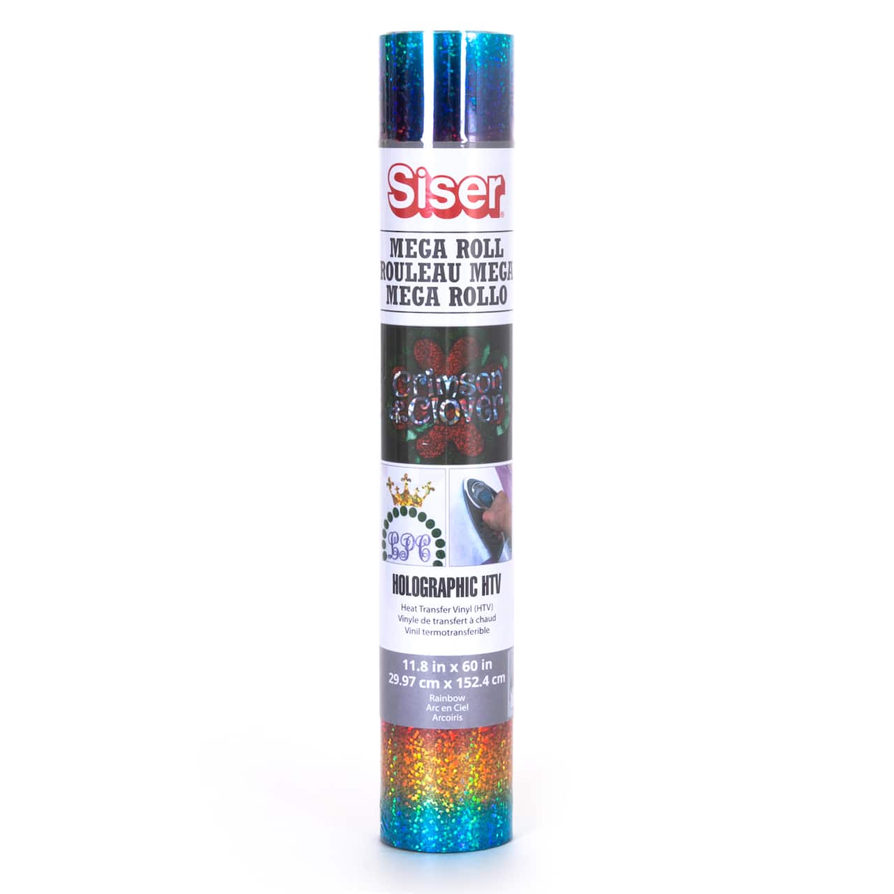 Siser&#xAE; Holographic Heat Transfer Vinyl Roll, Rainbow